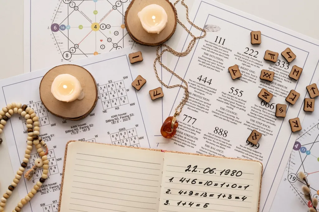 Runes laid out for a reading